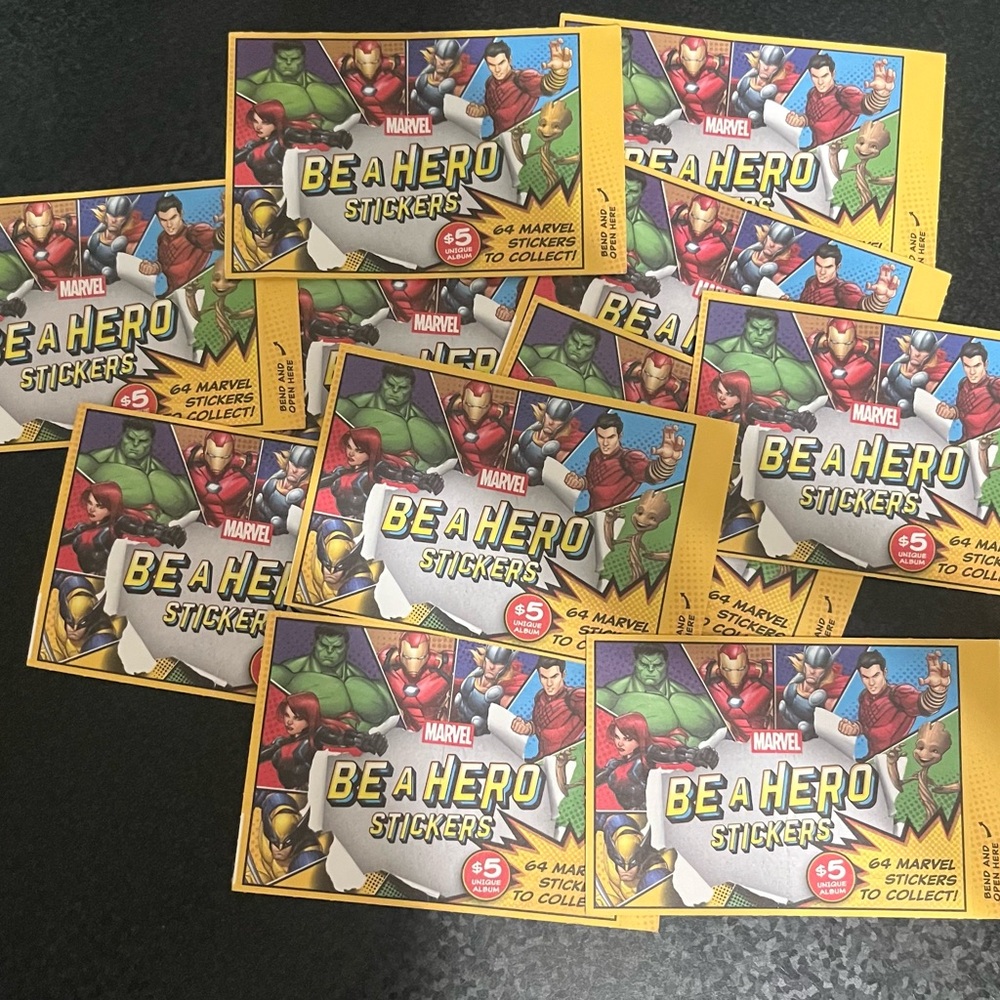 Loblaws Marvel “Be A Hero” Stickers - 13 packs